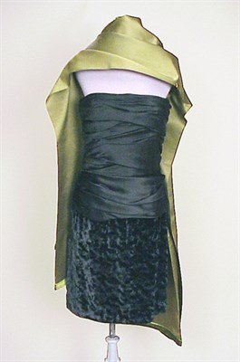 Lot 70A - Galanos Strapless Cocktail Dress and Stole...