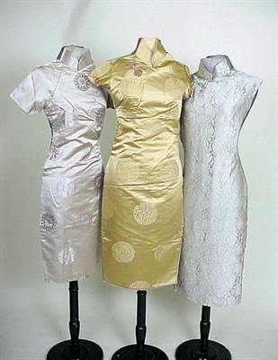 Lot 212A - Three Cheong Sams Chinese, mid 20th century...
