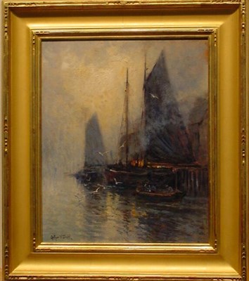 Lot 82 - Arthur Vidal Diehl 1870-1929 FISHING BOATS...
