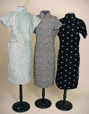 Lot 213B - Three Cheong Sams Chinese, mid 20th century...