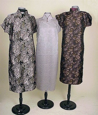 Lot 214B - Three Cheong Sams Chinese, mid 20th century...