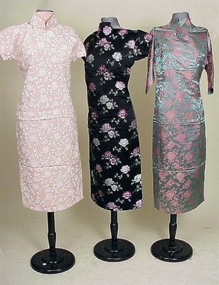 Lot 215A - Three Cheong Sams Chinese, mid 20th century...