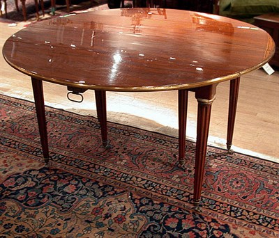 Lot 617 - Louis XVI Brass Mounted Mahogany Extension...