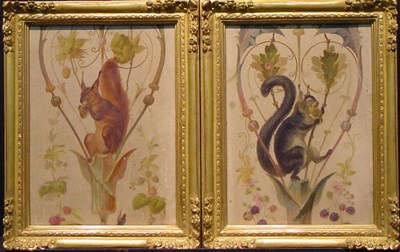 Lot 140 - Manner of Jean-Baptiste Pillement RED AND GRAY...