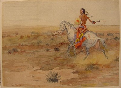 Lot 120 - Olaf Carl Seltzer 1877-1957 INDIAN ON...
