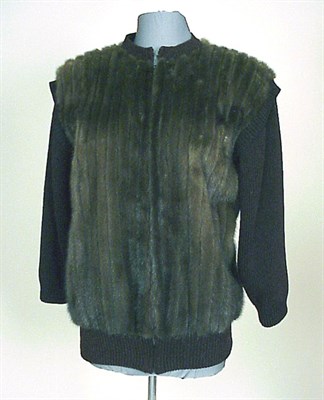 Lot 239A - Galanos Mink Sweater Jacket American, 1980s...