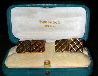 Lot 127 - Pair of Gold Cufflinks 14 kt. yellow gold,...