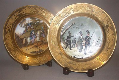 Lot 636 - Pair of Russian Porcelain Cabinet Plates St....