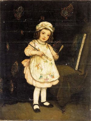Lot 63 - Francis Luis Mora 1874-1940 MY APPRENTICE...