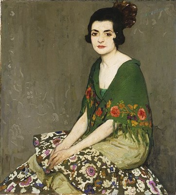 Lot 65 - Francis Luis Mora 1874-1940 SPANISH BEAUTY...