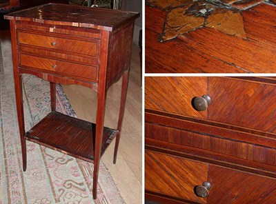 Lot 523 - Louis XV Inlaid Kingwood Table en Chiffonniere