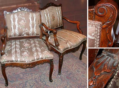 Lot 261 - Pair of Regence Walnut Fauteuils 18th Century...