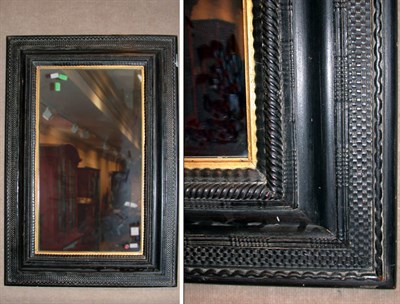 Lot 235 - Flemish Ebonized Mirror