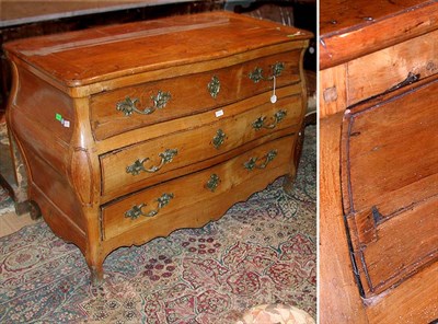 Lot 314 - Provincial Louis XV Walnut Commode Mid 18th...