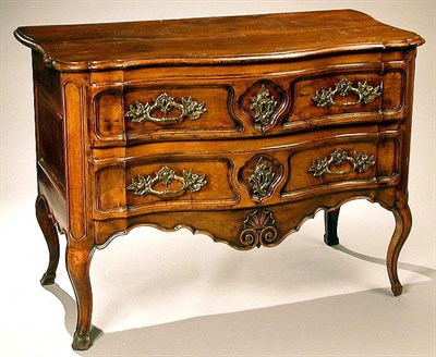 Lot 235 - Provincial Louis XV Walnut Commode Mid 18th...