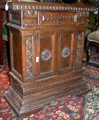 Lot 233 - Italian Renaissance Walnut Side Cabinet The...