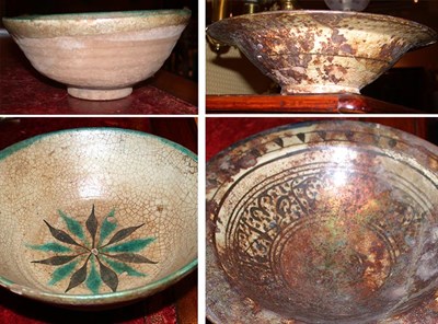 Lot 467A - Two Persian Pottery Bowls
