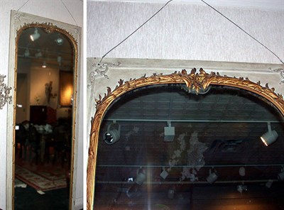 Lot 286 - Pair of Louis XVI Style Ivory Painted and Gilt-...