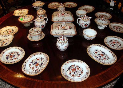 Lot 366 - Wedgwood Gilt and Floral Decorated Partial...