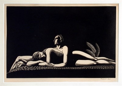 Lot 219 - Rockwell Kent THE LOVERS (B-J. 23) Wood...
