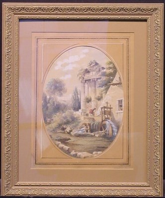 Lot 39 - Circle of Hubert Robert LANDSCAPE WITH...