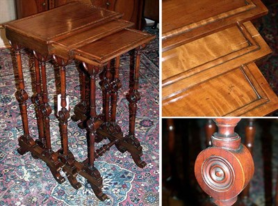 Lot 525 - Early Victorian Nest of Three Mahogany Side...