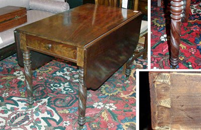 Lot 340A - Classical Mahogany Drop-Leaf Table The...