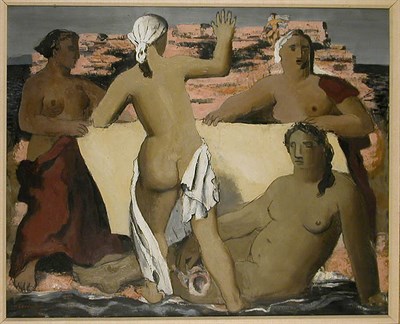 Lot 5 - Jean Souverbie French, 1891-1981 BAIGNEUSES...