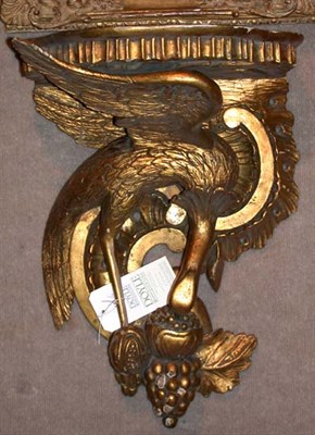 Lot 183 - Pair of Regency Style Gilt-Wood Wall Brackets...