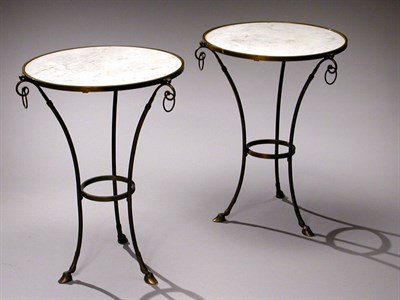 Lot 358 - Pair of Louis XVI Style Gilt-Bronze Marble Top...