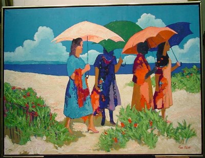Lot 54 - Russ Elliott American, 20th century WOMEN ON...