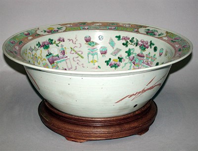 Lot 240 - Chinese Export Famille Rose Porcelain Bowl...