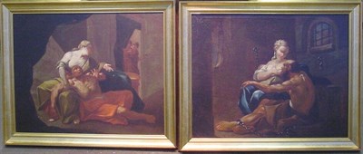 Lot 95 - Italian School 18th Century SAMSON AND DELILAH...