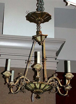 Lot 519 - Neoclassical Style Painted and Parcel...
