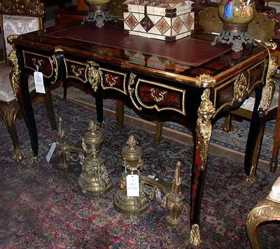 Lot 261 - Napoleon III Style Boulle, Bronze and Ebony...