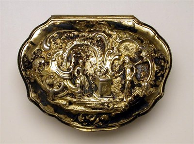 Lot 499 - Continental Gilt Silver Snuff Box Possibly...