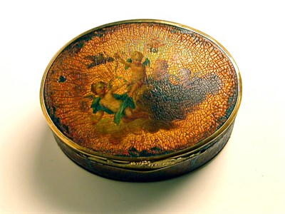 Lot 497 - French Gold Mounted Vernis Martin Box 18th...