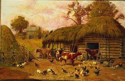 Lot 76 - William Baptiste Baird 1847-1899 BARNYARD...