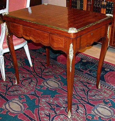 Lot 242 - Louis XV Style Gilt-Bronze Mounted Mahogany...