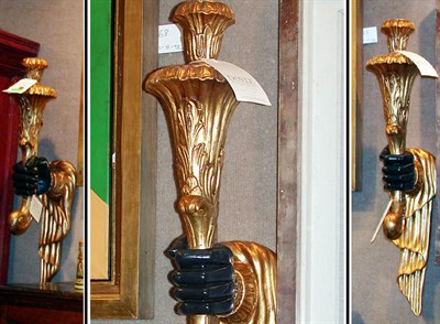 Lot 228 - Pair of Neoclassical Style Painted and Parcel...