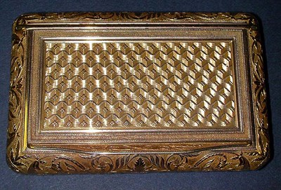 Lot 309 - Gold Snuff Box 18 kt. yellow gold, of...