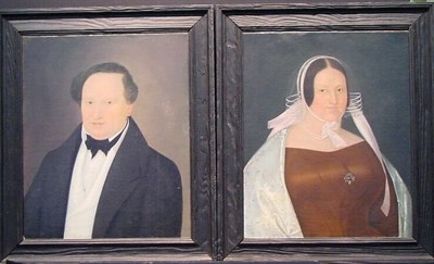 Lot 15 - American School 19th Century PORTRAIT OF A MAN...