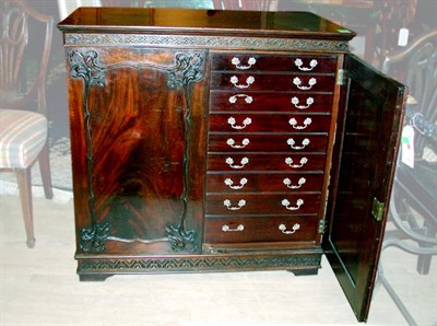 Lot 376 - Georgian Style Mahogany Silver Cabinet