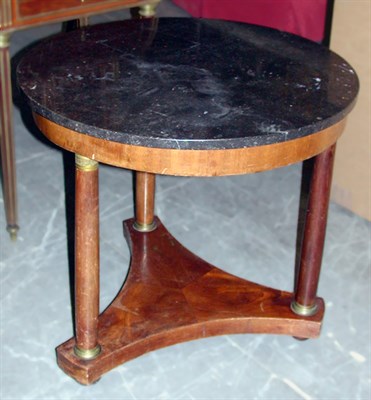 Lot 509 - Empire Marble Top Mahogany Center Table