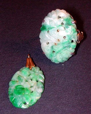 Lot 4 - Silver and Jade Ring and Pendant Silver, each...