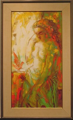 Lot 15 - Byron Browne American, 1907-1961 MUSE, 1961...