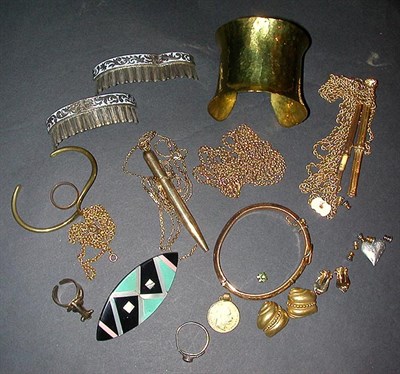 Lot 12 - Group of Assorted Gold Filled and Metal Items