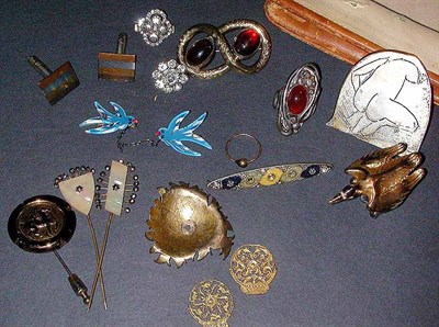 Lot 7 - Group of Assorted Costume Jewelry and Leather...