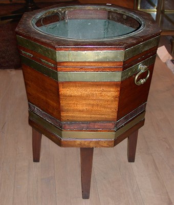 Lot 451 - George III Brass Bound Mahogany Jardiniere on...