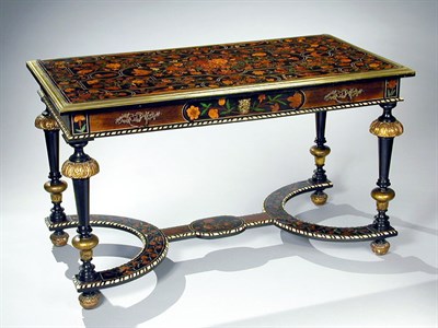 Lot 319 - Louis XIV Style Gilt-Bronze Mounted Marquetry...